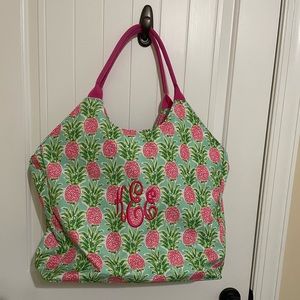 Viv and Lou pineapple tote… has monogram but you could remove